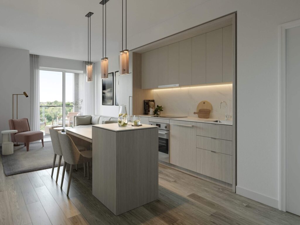 Bayview At The Village Suite Kitchen / Living Room