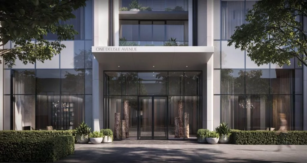 One Delisle Front Entrance