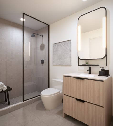 Queen Ashbridge Condos Ensuite Bathroom